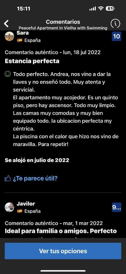 Precioso Atico Duplex En Vielha Para 6 Pax Exteriör bild